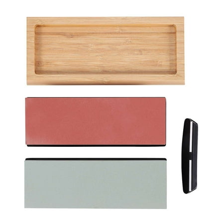 Sharpening Stone Set Whetstone 2-IN-1 400/1000 3000/8000 Grit Wooden Holder and Knife Guide Included
Sharpening Stone Set Whetstone 2-IN-1 400/1000 3000/8000 Grit Wooden Holder and Knife Guide Included