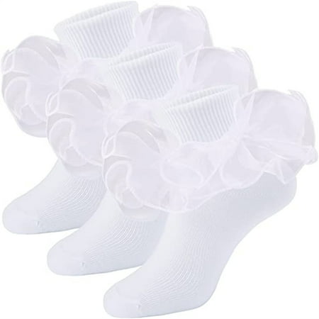 0-6 Years Baby Socks Newborn Lace Ruffle Cotton Mesh Stockings Baby Clothes Accessories 3 Pairs/Lot