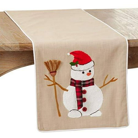 Fennco Styles Embroidered Snowman Christmas Cotton Table Runner 16 W x 72 L - Natural Festive Table Cover for Home Décor Dining Table Banquet Holiday Family Gathering and
Fennco Styles Embroidered Snowman Christmas Cotton Table Runner 16 W x 72 L - Natural Festive Table Cover for Home Décor Dining Table Banquet Holiday Family Gathering and