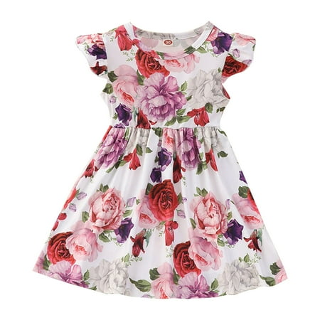 Girls Ruffle Trim Dress Print Leopard Flower Leaf Pattern Crew Neck A Line Flare Casual Party Dress Kids Party Dresses
Girls Ruffle Trim Dress Print Leopard Flower Leaf Pattern Crew Neck A Line Flare Casual Party Dress Kids Party Dresses