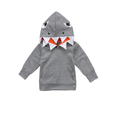 Karuedoo Toddler Baby Boys Shark Hooded Tops Long Sleeve Pocket Jacket Coat Fall Winter Outerwear Grey 1-2 Years
Karuedoo Toddler Baby Boys Shark Hooded Tops Long Sleeve Pocket Jacket Coat Fall Winter Outerwear Grey 1-2 Years