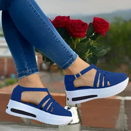 Fidelma Women s sandals Women s Fashion Wedge Platform Buckle Strap Sandals Ladies Cusual Solid Shoes Blue-39
Fidelma Women s sandals Women s Fashion Wedge Platform Buckle Strap Sandals Ladies Cusual Solid Shoes Blue-39