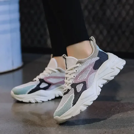 Women‘s Breathable Mesh Sneakers Low Top Lace Up Platform Casual Shoes Women‘s Sport Running Shoes
Women‘s Breathable Mesh Sneakers Low Top Lace Up Platform Casual Shoes Women‘s Sport Running Shoes