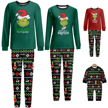 FUNIER Holiday Family Matching Christmas Pajamas Sleepwear Set Christmas Print Baby-Kids-Adult-Pet Size 2-Piece Top and Pants Bodysuits Clothes Pajamas Set
FUNIER Holiday Family Matching Christmas Pajamas Sleepwear Set Christmas Print Baby-Kids-Adult-Pet Size 2-Piece Top and Pants Bodysuits Clothes Pajamas Set
