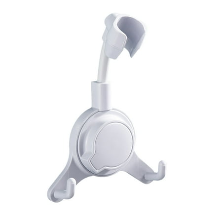 3pcs Showerhead Holder Plastic Suction Cup Shower Head Bracket 360° Adjustable Bathroom Mount Gray