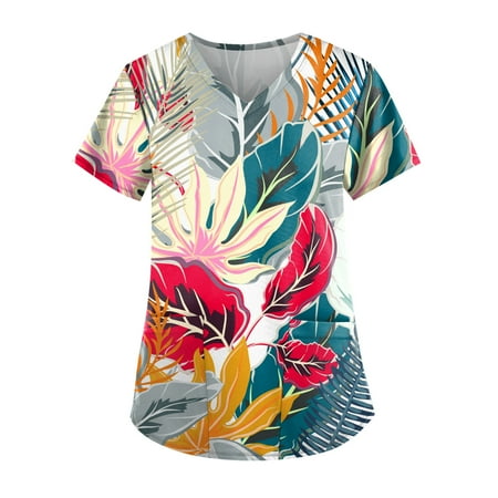 TKing Fashion Independence Day Women Plus Size Scrubs Top V-Neck Short Sleeve Printed Pockets Work Blouse for Women Yellow 4XL
TKing Fashion Independence Day Women Plus Size Scrubs Top V-Neck Short Sleeve Printed Pockets Work Blouse for Women Yellow 4XL