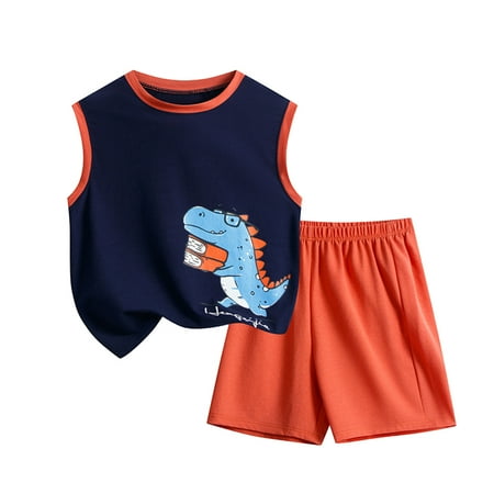 Toddler Boys Girls Fashion Outfits Set Sleeveless Cartoon Cute Fashion Prints Tops Shorts 2Pcs Outfits Clothes Set For Kids Clothes For 3-4 Years
Toddler Boys Girls Fashion Outfits Set Sleeveless Cartoon Cute Fashion Prints Tops Shorts 2Pcs Outfits Clothes Set For Kids Clothes For 3-4 Years