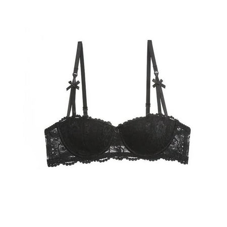 Womens Sheer Half Cup Underwire Lace Push Up Bra Adjustable Bralette
Womens Sheer Half Cup Underwire Lace Push Up Bra Adjustable Bralette