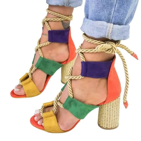 Female s Large Size Sandals with Lace-ups Cool Peep-toe Shoes for Party Outfit Cloth Matching 37 Heel Orange
Female s Large Size Sandals with Lace-ups Cool Peep-toe Shoes for Party Outfit Cloth Matching 37 Heel Orange