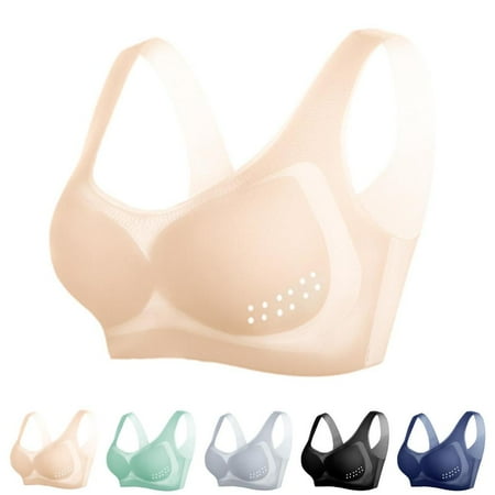 IKOMMI Women Ultra-thin Ice Silk Bra Breathable Thin Silk Seamless Bra Wireless Underwear with Removable Pad(skin color)XXXL
IKOMMI Women Ultra-thin Ice Silk Bra Breathable Thin Silk Seamless Bra Wireless Underwear with Removable Pad(skin color)XXXL