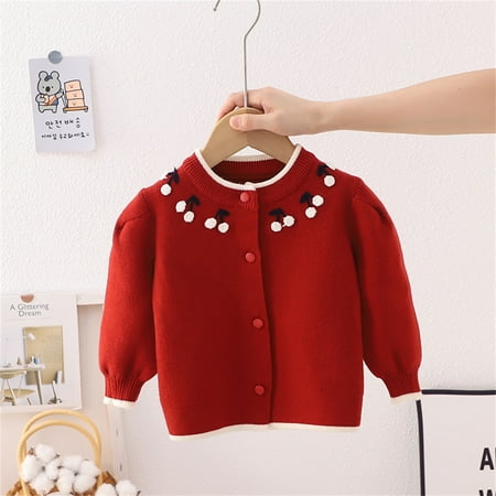 Button Down Cardigan for Girls Toddler Kids Girl Ribbed Cardigan Sweaters Size 3M-5T Red 2-3 Years
Button Down Cardigan for Girls Toddler Kids Girl Ribbed Cardigan Sweaters Size 3M-5T Red 2-3 Years