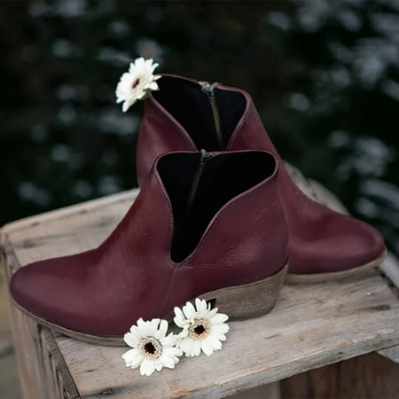 ERTUTUYI Boots Short Fashion Retro Heels Shoes Zipper Women s Breathable High Women s Boots Purple 37
ERTUTUYI Boots Short Fashion Retro Heels Shoes Zipper Women s Breathable High Women s Boots Purple 37