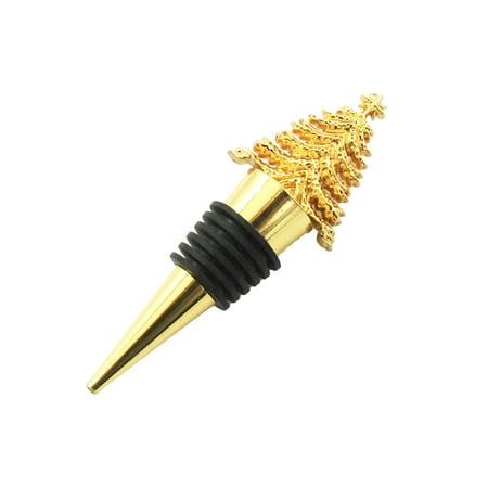 Farfi Metal Beverage Wine Stopper Decorative Leak-proof Creative 3D Christmas Tree Bottle Cork for Holiday Wedding Party (Golden)
Farfi Metal Beverage Wine Stopper Decorative Leak-proof Creative 3D Christmas Tree Bottle Cork for Holiday Wedding Party (Golden)