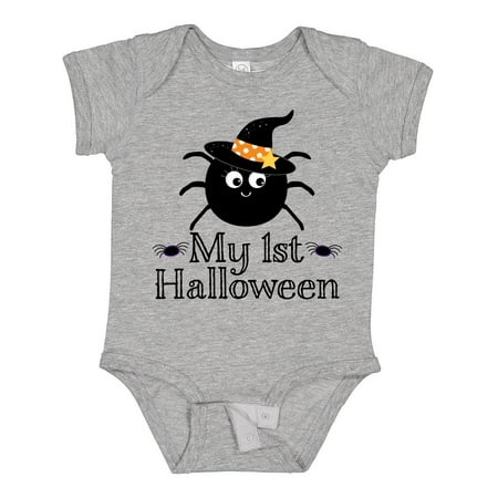 Inktastic My 1st Halloween Witch Spider Gift Baby Girl Bodysuit