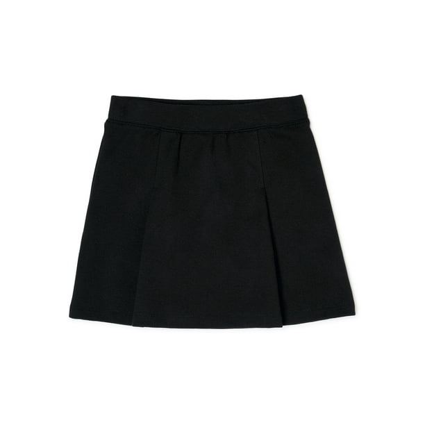 Wonder Nation Girls School Uniform Stretch Ponte Knit Scooter Skirt, Sizes 4-16