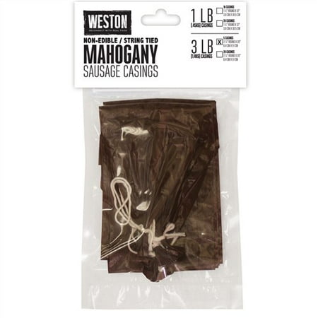 Weston Non-Edible Mahogany 3 lb Casing - 5 Count Non-Edible Mahogany Sausage Casing - 3lb- 5count
Weston Non-Edible Mahogany 3 lb Casing - 5 Count Non-Edible Mahogany Sausage Casing - 3lb- 5count
