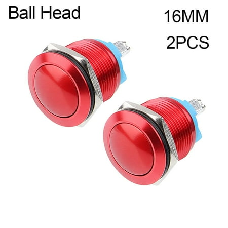 2PCS Durable Ball Head Metal Red Push Button Switch Screw Foot 16/19/22mm Self-reset 16MM BALL HEAD
2PCS Durable Ball Head Metal Red Push Button Switch Screw Foot 16/19/22mm Self-reset 16MM BALL HEAD
