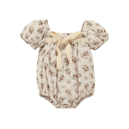 Sunisery Sister Match Clothes Princess Floral Print Cotton Short Sleeve Romper Jumpsuit Kids Dress Outfit Beige Romper 0-3 Months
Sunisery Sister Match Clothes Princess Floral Print Cotton Short Sleeve Romper Jumpsuit Kids Dress Outfit Beige Romper 0-3 Months