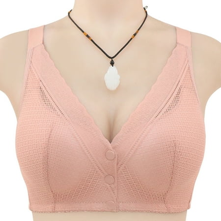 TTSQY Women Lace Front Button Shaping Cup Adjustable Shoulder Strap Large Size Underwire Bra
TTSQY Women Lace Front Button Shaping Cup Adjustable Shoulder Strap Large Size Underwire Bra
