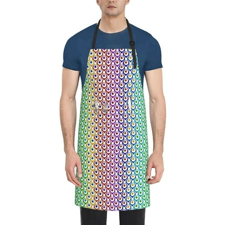 Vsdgher Rainbow Peacock Feathers Waterproof Apron with 2 Pockets Kitchen Chef Aprons Bibs for Grooming Cooking Baking Painting Gardening
Vsdgher Rainbow Peacock Feathers Waterproof Apron with 2 Pockets Kitchen Chef Aprons Bibs for Grooming Cooking Baking Painting Gardening