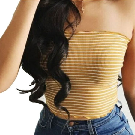 FOCUSNORM Women Sexy Off-shoulder Tops Stripe Printed Boob Tube Strapless Bra Tank Camis Underwear
FOCUSNORM Women Sexy Off-shoulder Tops Stripe Printed Boob Tube Strapless Bra Tank Camis Underwear