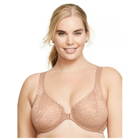 Glamorise Full Figure Plus Size WonderWire Front-Closure Stretch Lace Bra Underwire #9245
Glamorise Full Figure Plus Size WonderWire Front-Closure Stretch Lace Bra Underwire #9245