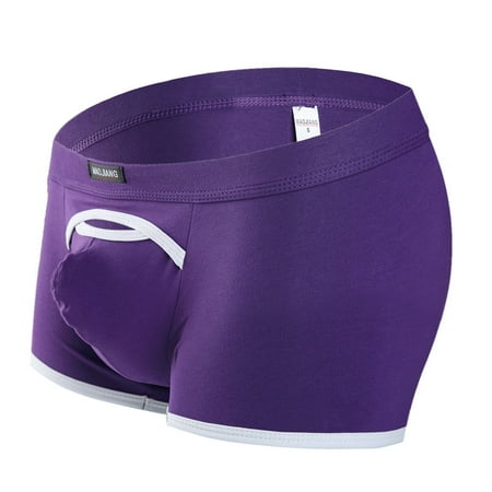 wofedyo Men S Thong Underwear Pants Briefs Underwear Underwear Lingerie For Women Purple L