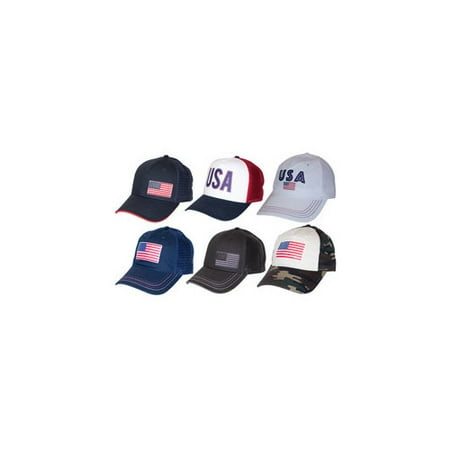 MISC NOVELTY CLOTHING USAPPK USA CAP ASSORTMENT