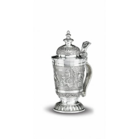 Defregger beer stein with pointed lid 20 cm high
