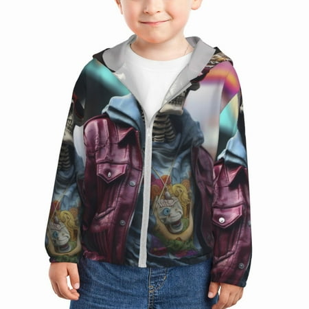 Gaeub Skeleton Cool Street Fashion Print Athletic Sun Protection Hoodie for Kids Long Sleeve Outdoor UV Shirt Running Fishing Top for Boys Girls-2 Years
Gaeub Skeleton Cool Street Fashion Print Athletic Sun Protection Hoodie for Kids Long Sleeve Outdoor UV Shirt Running Fishing Top for Boys Girls-2 Years