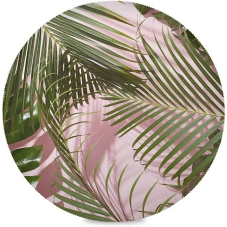 Hyjoy Tropical Palm Leaves Round Placemats Durable Non-Slip Table Mat Heat and Stain Resistant Placemat for Kitchen Table Decoration Outdoor BBQ Activities(6PCS)
Hyjoy Tropical Palm Leaves Round Placemats Durable Non-Slip Table Mat Heat and Stain Resistant Placemat for Kitchen Table Decoration Outdoor BBQ Activities(6PCS)