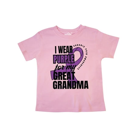 Inktastic Chronic Pain I Wear Purple For My Great Grandma Gift Toddler Boy or Toddler Girl T-Shirt
Inktastic Chronic Pain I Wear Purple For My Great Grandma Gift Toddler Boy or Toddler Girl T-Shirt