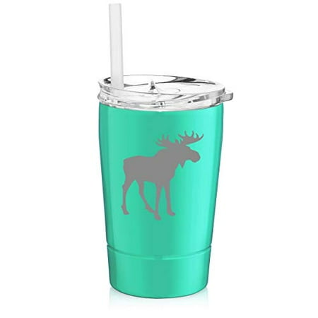 12 oz Tumbler Double Wall Stainless Steel Vacuum Insulated Coffee Travel Mug With Straw Moose (Light Blue)
12 oz Tumbler Double Wall Stainless Steel Vacuum Insulated Coffee Travel Mug With Straw Moose (Light Blue)