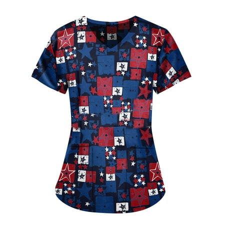 XHJUN Print Nurse Uniforms for Women Butterfly Printed Scrub Tops Women Short Sleeve Tops Working Uniform July 4th Independence Day Print Scrub Tops Pocket Blouse Red XXL
XHJUN Print Nurse Uniforms for Women Butterfly Printed Scrub Tops Women Short Sleeve Tops Working Uniform July 4th Independence Day Print Scrub Tops Pocket Blouse Red XXL