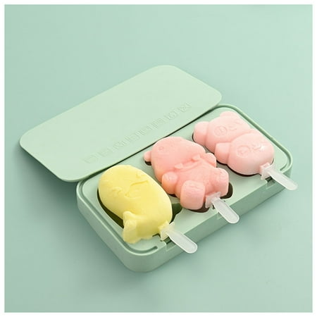 Popsicle Molds With Lid & 4 Reusable Popsicle Sticks Cartoon Fruit/Animal Shape
Popsicle Molds With Lid & 4 Reusable Popsicle Sticks Cartoon Fruit/Animal Shape
