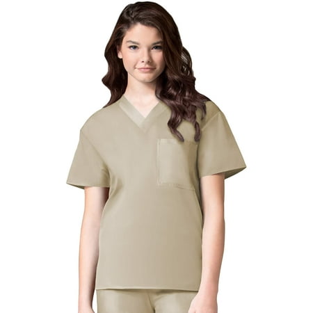 Maevn Unisex Core V-Neck TopKhakhi Medium