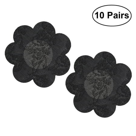 NUOLUX 10 Pairs Women Sexy Adhesive Breast Petal Pasties One Time Use Cover Seamless Lace Pasties for Girls Women (Black)
NUOLUX 10 Pairs Women Sexy Adhesive Breast Petal Pasties One Time Use Cover Seamless Lace Pasties for Girls Women (Black)