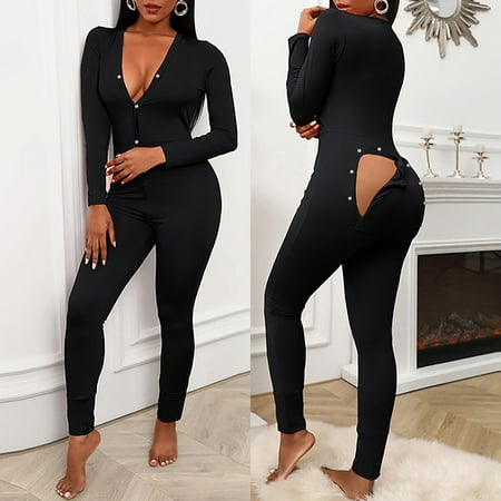 PEONAVET Sexy Women s Bodysuit Long Sleeve Deep V Neck Leotard Tops Bodycon Jumpsuits Long Pajamas Outfit for Women Christmas Gifts For Women
PEONAVET Sexy Women s Bodysuit Long Sleeve Deep V Neck Leotard Tops Bodycon Jumpsuits Long Pajamas Outfit for Women Christmas Gifts For Women