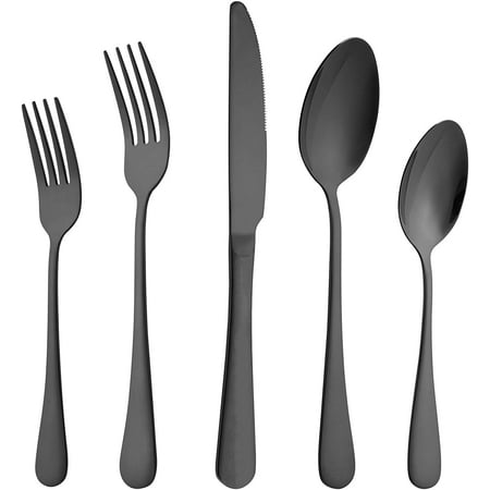 Black Silverware Set 20 Pieces Flatware Cutlery Set Stainless Steel Utensils Service for 4 Heavy Duty Gift and Dishwa
Black Silverware Set 20 Pieces Flatware Cutlery Set Stainless Steel Utensils Service for 4 Heavy Duty Gift and Dishwa