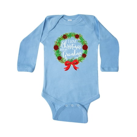 Inktastic I Love Christmas with My Grandma Wreath Gift Baby Boy or Baby Girl Long Sleeve Bodysuit
Inktastic I Love Christmas with My Grandma Wreath Gift Baby Boy or Baby Girl Long Sleeve Bodysuit