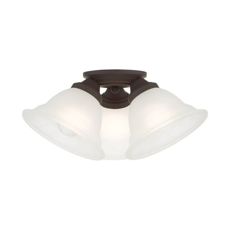 Livex Lighting 40727 Wynnewood 3 Light 16 Wide Semi-Flush Ceiling Fixture - Bronze
Livex Lighting 40727 Wynnewood 3 Light 16 Wide Semi-Flush Ceiling Fixture - Bronze