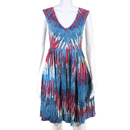 Pre-owned|Plenty by Tracy Reese Womens Sleeveless V Neck Abstract Dress Red White Blue 0
Pre-owned|Plenty by Tracy Reese Womens Sleeveless V Neck Abstract Dress Red White Blue 0