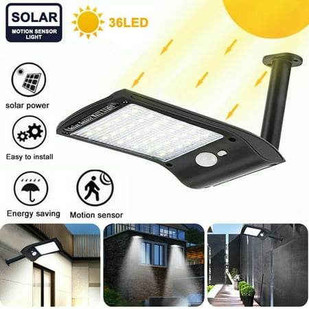Outdoor Solar led Lights,36 LED Outdoor LED Solar Powered Motion Sensor Lights Wireless Security Wall Lighting Garden Light for Patio Deck Yard Garden Pathway Driveway
Outdoor Solar led Lights,36 LED Outdoor LED Solar Powered Motion Sensor Lights Wireless Security Wall Lighting Garden Light for Patio Deck Yard Garden Pathway Driveway