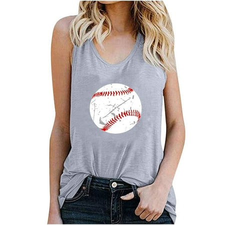 Trendy Tops For Women 2023 Women s Pullover Sleeveless Printing Solid Color Vest Tops Loose Casual Corset Tops For Women Gray L
Trendy Tops For Women 2023 Women s Pullover Sleeveless Printing Solid Color Vest Tops Loose Casual Corset Tops For Women Gray L