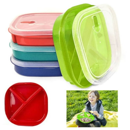 2 Pk BPA-Free Square Divided Plates w Lids Meal Microwave Safe Lunch Containers.
2 Pk BPA-Free Square Divided Plates w Lids Meal Microwave Safe Lunch Containers.