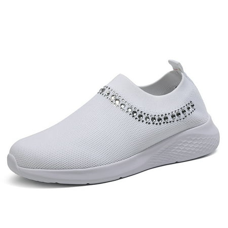 Women‘s Breathable Knit Sneakers Low Top Faux Rhinestone Casual Shoes Women‘s Lightweight Sport Shoes
Women‘s Breathable Knit Sneakers Low Top Faux Rhinestone Casual Shoes Women‘s Lightweight Sport Shoes