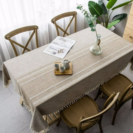 UMMH Decorative Linen Tablecloth With Tassel Waterproof Oilproof Thick Rectangular Wedding Dining Table Cover Tea Table Cloth
UMMH Decorative Linen Tablecloth With Tassel Waterproof Oilproof Thick Rectangular Wedding Dining Table Cover Tea Table Cloth