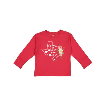 Inktastic Texas Home is Where The Heart is with Watercolor Floral Gift Toddler Toddler Girl Long Sleeve T-Shirt
Inktastic Texas Home is Where The Heart is with Watercolor Floral Gift Toddler Toddler Girl Long Sleeve T-Shirt