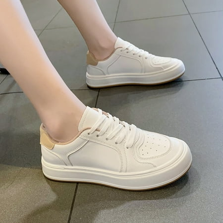 Clean White Lift Sneakers Simple & Comfortable Lace-Up Skate Shoes Women‘s Footwear
Clean White Lift Sneakers Simple & Comfortable Lace-Up Skate Shoes Women‘s Footwear
