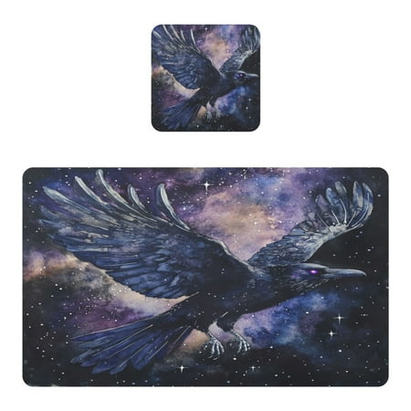 Wobogo The Starry Night Crow Placemats Coasters Set of 1 Heat-resistant Non-slip Easy to Clean Square Dinner Plate Mat 
Wobogo The Starry Night Crow Placemats Coasters Set of 1 Heat-resistant Non-slip Easy to Clean Square Dinner Plate Mat